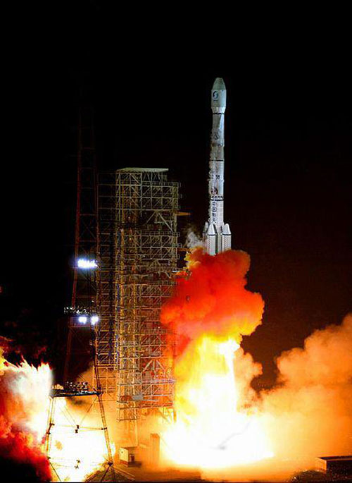 lancement du satellite Tupac Katari par la Bolivie au Sichuan (Chine)