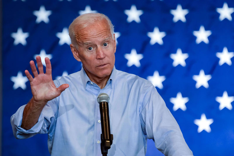 Joe Biden a promis de rejoindre l'accord de Paris et de faire du changement climatique une priorité s'il est élu en novembre (Image: Alamy) 