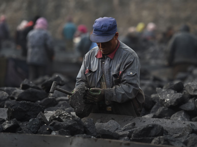 dans une mine à charbon à Datong, 2015