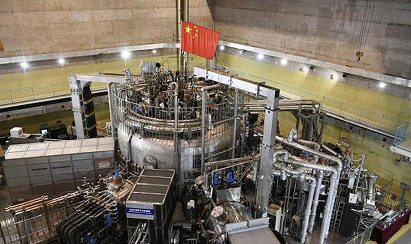 Le réacteur chinois de fusion nucléaire EAST pour « Experimental Advanced Superconducting Tokamak ».