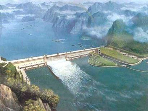Barrage des Trois gorges sur le Yangzi