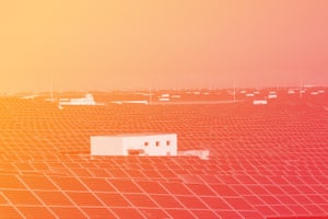 Longyangxia Dam Solar Park – the 850MW plant has the capacity to power up to 200,000 households. Photograph: Tom Phillips/The Guardian 