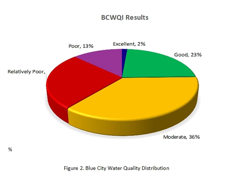 Figure 2. Blue City Water Quality Distribution