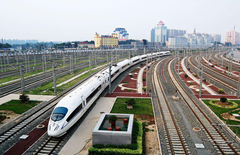 départ de la gare de Pékin