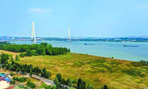 rivage du Yangzé à Nanjing 
