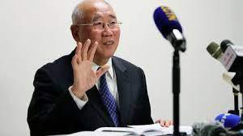 Le négociateur en chef chinois Xie Zhenhua, le 9 décembre 2023 à la COP28 à Dubaï. (WANG DONGZHEN / XINHUA) 