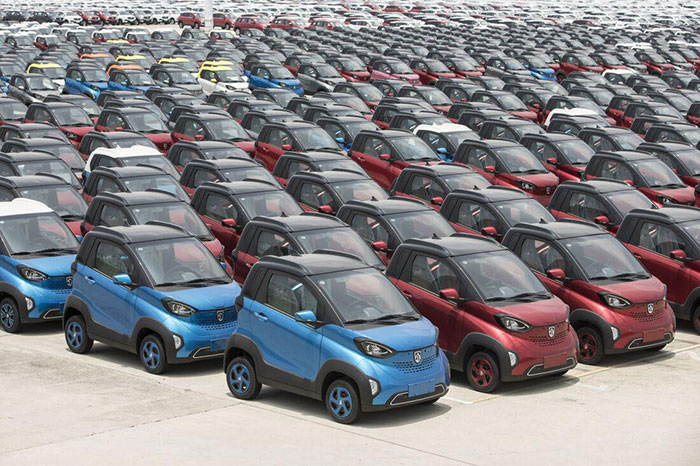 Parc de voitures électriques bon marché à Pékin