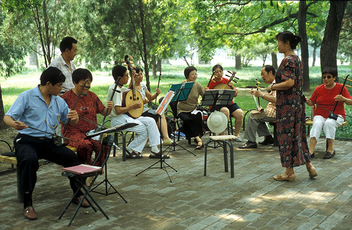 dans un parc de Xian