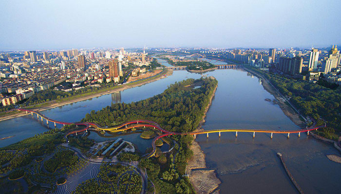 Le quartier Lingang à Shanghai