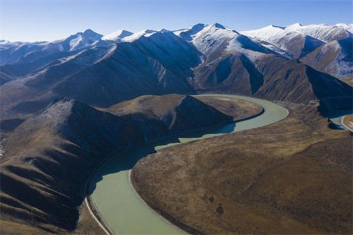 En 2020 : le fleuve Jaune dans le canton de Muxihe du comté de Maqu de la préfecture autonome tibétaine de Gannan de la province du Gansu (dans le nord-ouest de la Chine). (Jiang Aiping/Pic.people.com.cn)