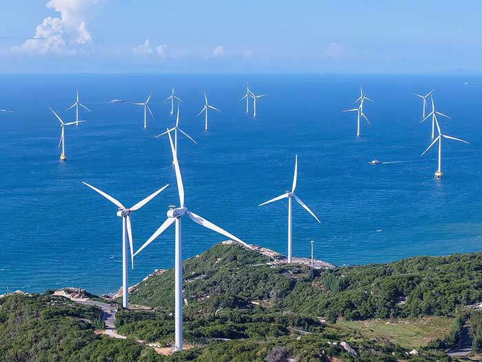 Offshore wind turbines in Fuzhou, east China's Fujian Province, September 17, 2025. /CFP