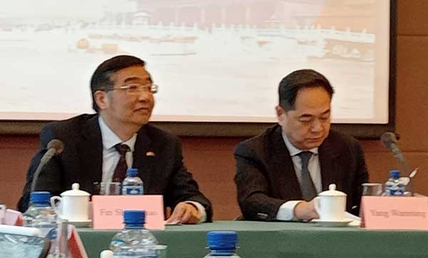 Mr Fei Shengchao, Ambassadeur de Chine en Belgique et Mr Yang Wanming, Président de l'Association du Peuple chinois pour l'Amitié avec l'étranger (4-2-2026)