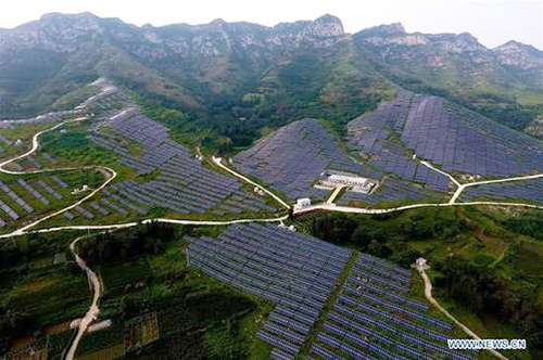 centrale solaire photovoltaïque au Shandong 